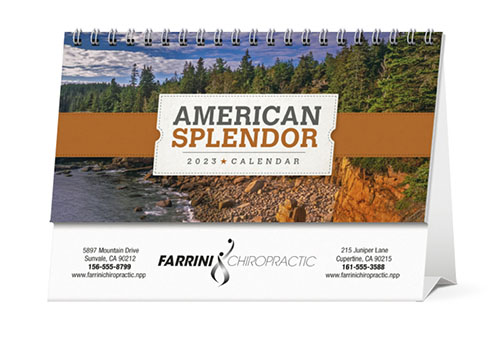 Spiral Bound Canadian Scenic Pocket Wall Calendar for 2023
